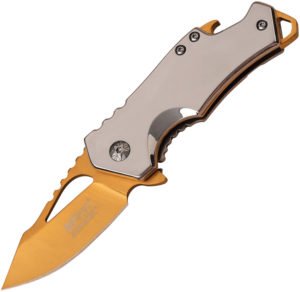 MTech Framelock A/O Knife Gold (2.75″)
