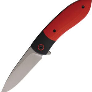 Ohlone Knives Butron Framelock Red and Black (3.25″)