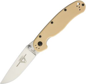 Ontario RAT II Linerlock Desert Tan D2 (3″)