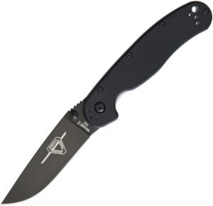 Ontario RAT II Linerlock Black D2 (3″)