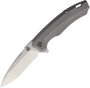 QSP Woodpecker Frame Lock Knife Gray (3.75″)