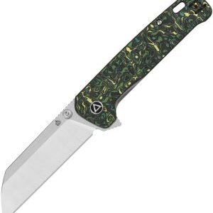 QSP Penguin Plus Knife Green/Yellow CF (3.38″)
