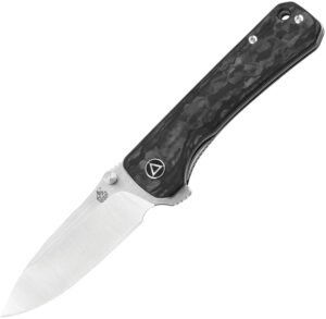 QSP Knife Hawk Linerlock Shredded CF (3.25″)