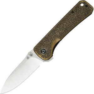 QSP Knife Hawk Linerlock Brass (3.25″)