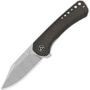 QSP Knife Kestrel Linerlock Brown Mic (2.88″)