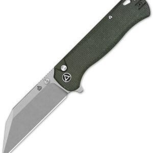 QSP Knife Swordfish Button Lock Green (3.63″)