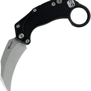 Reate Knives EXO-K Button Lock Black SW (3″)