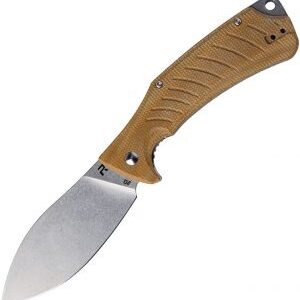 Revo Ness Linerlock Brown Micarta (3.5″)