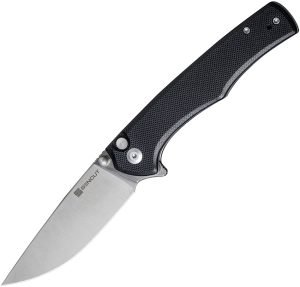 SENCUT Crowley Button Lock Black G10 (3.5″)