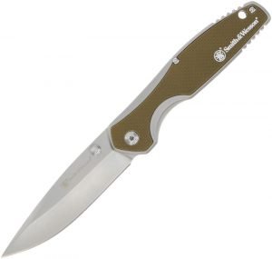 Smith & Wesson Cleft Linerlock A/O Tan (3.5″)