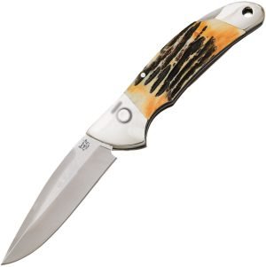 Bear & Son Auto Lockback Stag Bone (2.75)