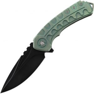 Bestech Buwaya Framelock Knife Green (3.5)