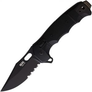 Sog Seal XR-Lock Black Serrated Knife (4)