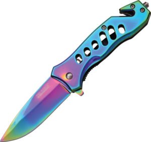 Tac Force Rescue Linerlock A/O Rainbow (2.5)