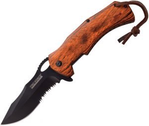 Tac Force Linerlock A/O Brown Pakkawood (3.75)