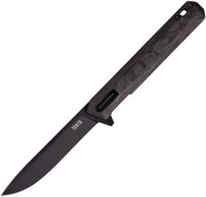 Tekto F2 Bravo Knife Black/Red CF (3.25)