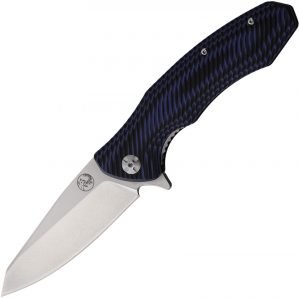 Tassie Tiger Knives FB Linerlock Black/Blue (3.75)