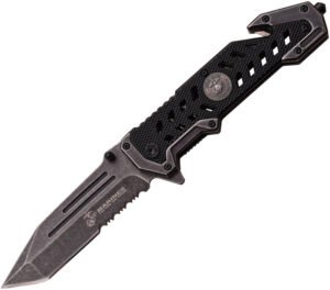 USMC Marines Linerlock A/O Black (4)