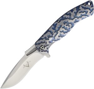 V NIVES Atmosphere Framelock Knife Blue (3.5)