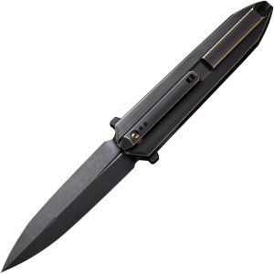 We Knife Diatomic Framelock Black/Bronze (3.75)