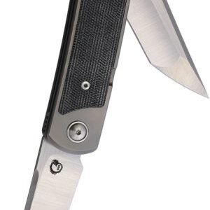 Yan Knives EMW Framelock Titanium Micarta (3)